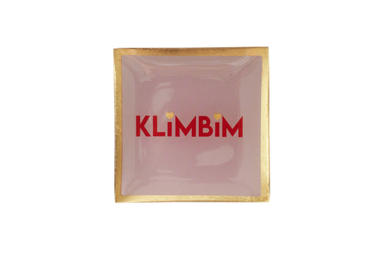 Love Plate KLIMBIM, Glasteller S, rosa