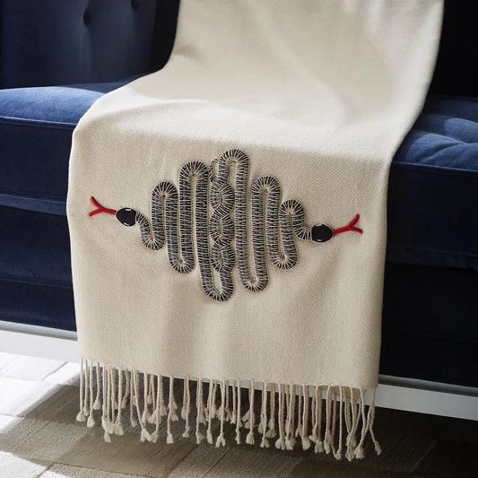 Wolldecke  Jonathan Adler  Alpaca Snake