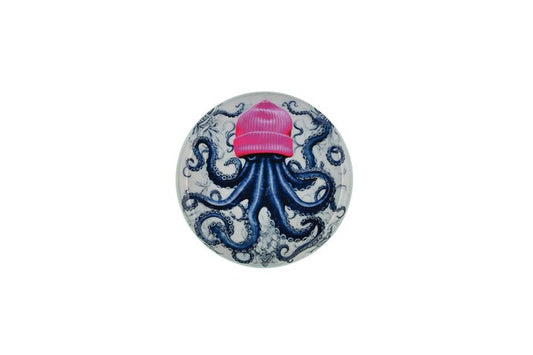 Love Tray OKTOPUS, Deko-Tablett S, rund ,blau