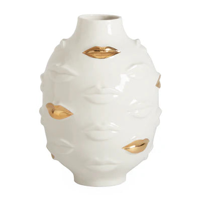 Jonathan Adler Vase Gilded Gala Round Gold