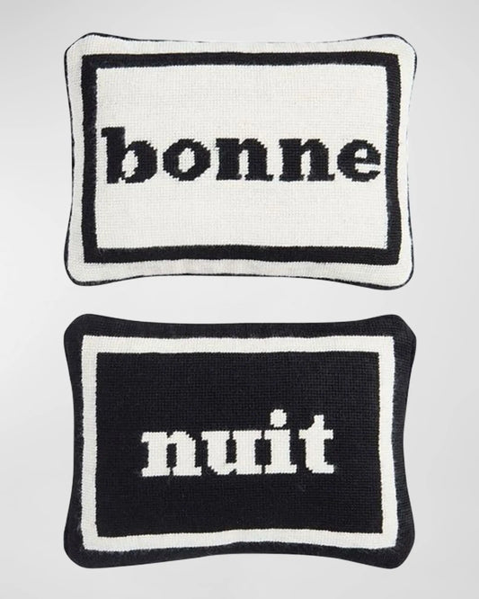 Kissen Jonathan Ader BONNE NUIT ( Needlepoint )